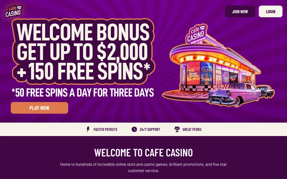 Cafe Casino casino site, North Carolina offer